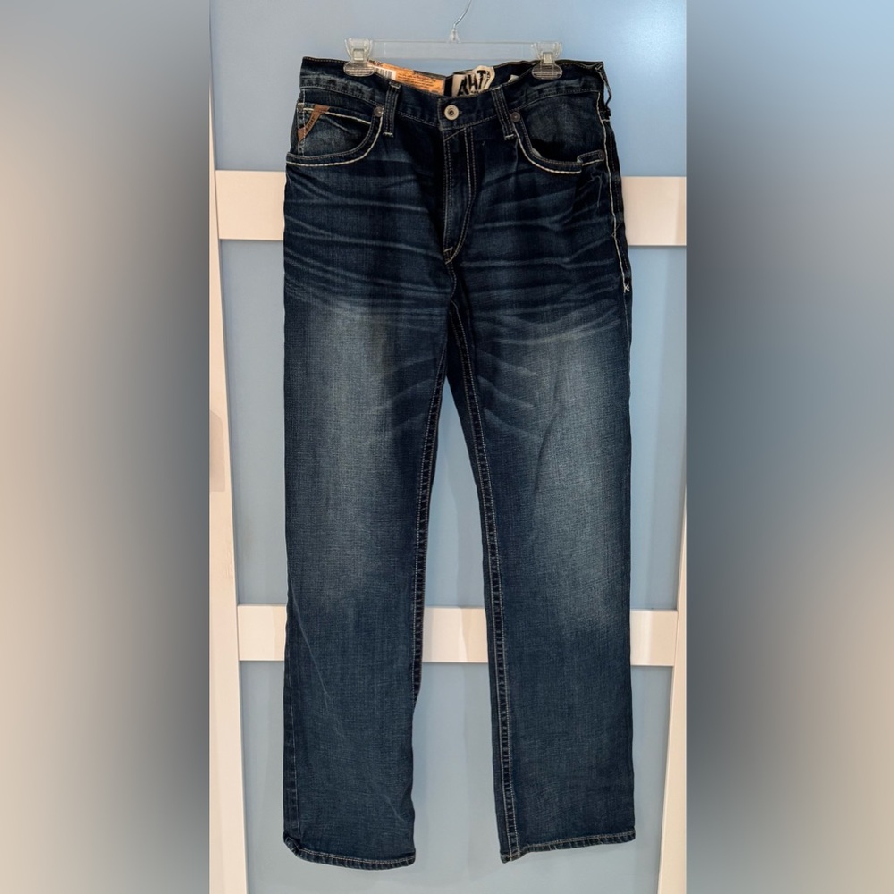 NEW Ariat Men's M4 Low Rise Stretch Relaxed Boot Cut Jeans 36x38